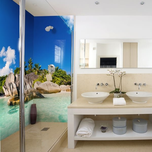 panneau mural douche source naturelle