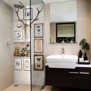 panneau mural douche curiosity