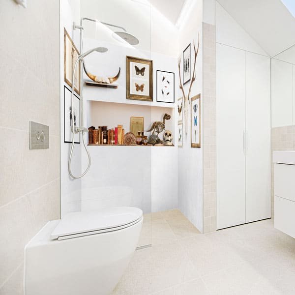 Panneau mural Curiosity pour couvrir les murs de la douche, pano-deco