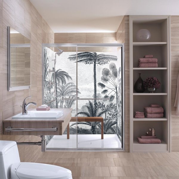 Crédence Gravure Végétale en aluminium composite, étanche