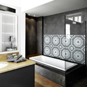 crédence baignoire motif orientale