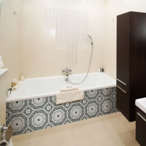 panneau mural salle de bains décor orientale