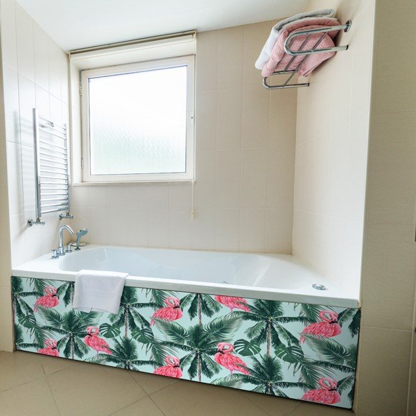 Panneau Mural Salle de Bains Exotique